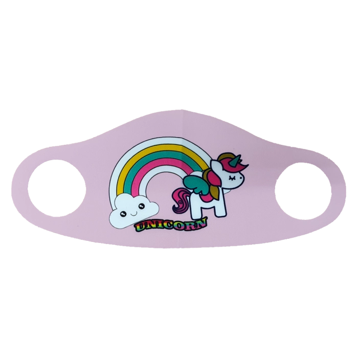 παιδική μάσκα προστασίας για κορίτσια unicorn rainbow ροζ μοντέρνες μάσκες ιδιαίτερες με σχέδια για κοριτσάκια σχολείο ετών πλενόμενες Online