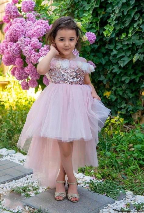 Παιδικό φόρεμα για κορίτσια Siena Κουφετί κοριτσίστικο με τούλι μοντέλο