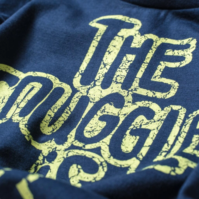 Βρεφική μπλούζα Minoti για αγόρια Smuggle μπλε μοντέρνα επώνυμα παιδικά ρούχα online μηνών 4