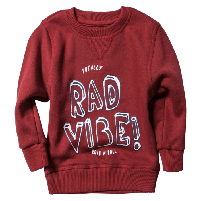 Βρεφική μπλούζα Minoti για αγόρια Rad Vibe μπορντό μοντέρνα επώνυμα παιδικά ρούχα online μηνών