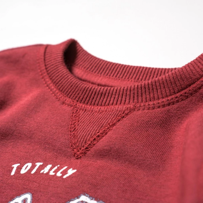 Βρεφική μπλούζα Minoti για αγόρια Rad Vibe μπορντό μοντέρνα επώνυμα παιδικά ρούχα online μηνών 2