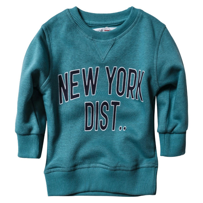 Βρεφική μπλούζα Minoti για αγόρια NY Dist τιρκουάζ μοντέρνα επώνυμα παιδικά ρούχα online μηνών