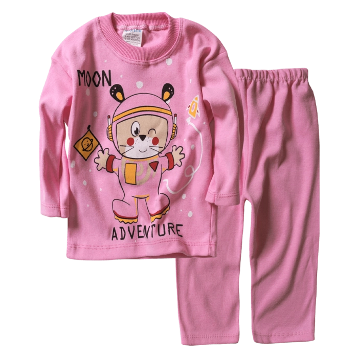 Παιδική πιτζάμα για κορίτσια Monn Adventure Ροζ