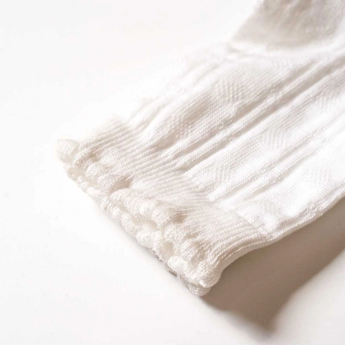 Παιδικές κάλτσες για κορίτσια Lace Λευκό Ροζ 1