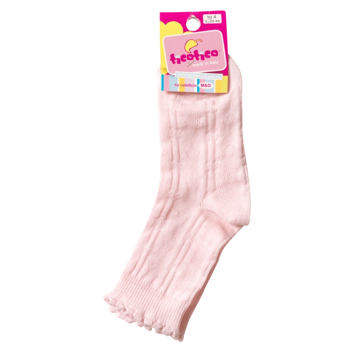 Παιδικές κάλτσες για κορίτσια Lace Ροζ 