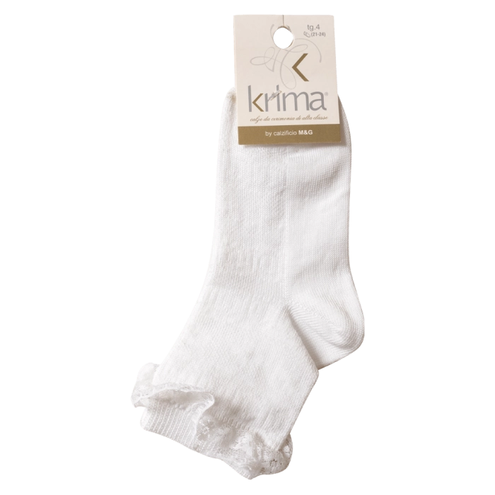 Παιδικές κάλτσες για κορίτσια Lace Άσπρο