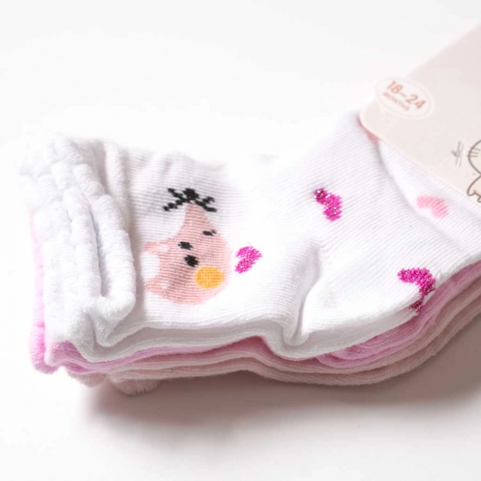 Παιδικές κάλτσες για κορίτσια Fox σετ 3 ζευγάρια 2
