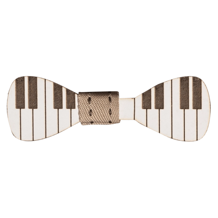 Παιδικό ξύλινο παπιγιόν για αγόρια Piano