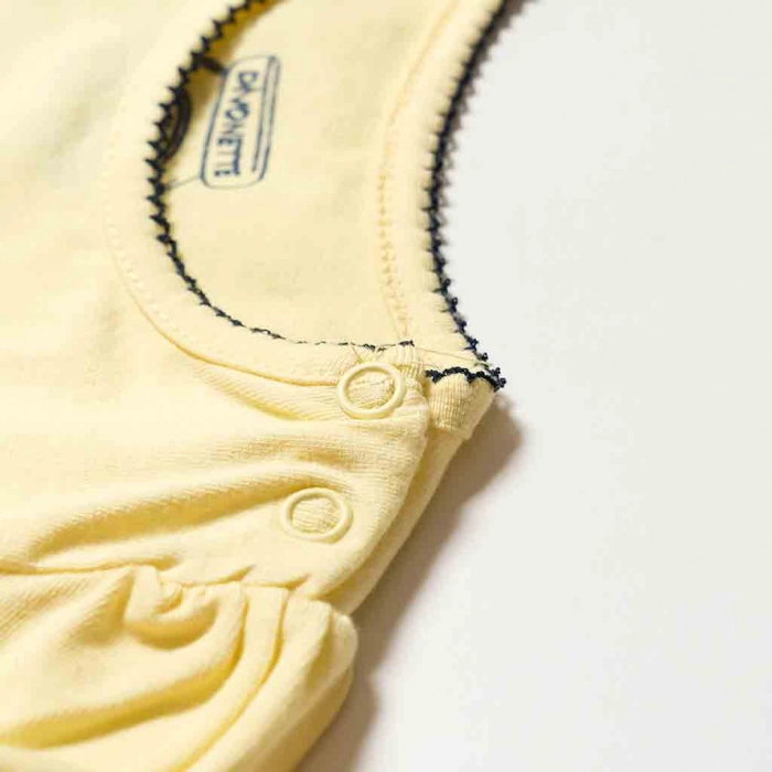 Βρεφικό σετ για κορίτισια Delicious κίτρινο Κοριτσίστικα επώνυμα παιδικά ρούχα Online μοντέρνα μηνών λαιμός