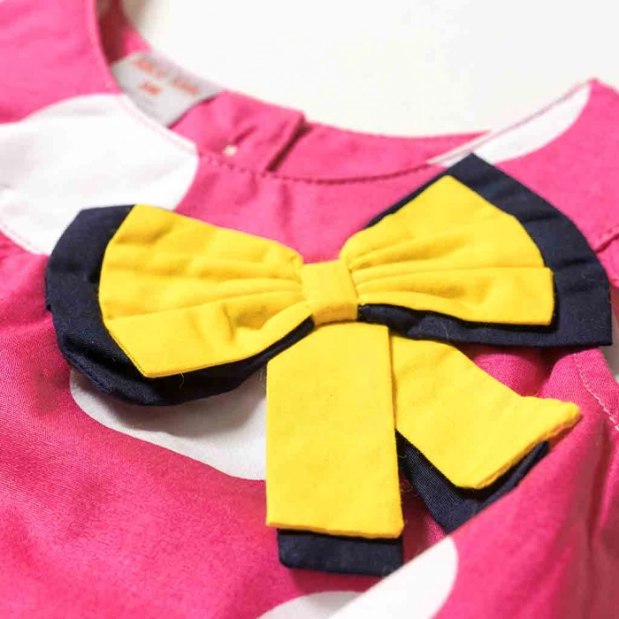 Βρεφικό σετ για κορίτισια Open Fields φούξια Κοριτσίστικα επώνυμα παιδικά ρούχα Online μοντέρνα μηνών φιόγκος