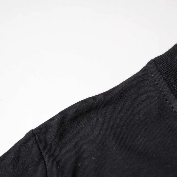Παιδική μπλούζα μονόχρωμη Basic μαύρο μπλουζάκια μονόχρωμα για εκδηλώσεις κορίτσια αγόρια ετών κοντομάνικα Online 1