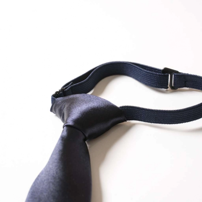 Παιδική γραβάτα για αγόρια Tie ανθρακί αγορίστικες ργαβάτες με κλιπς για αγοράκια ετών Online 1