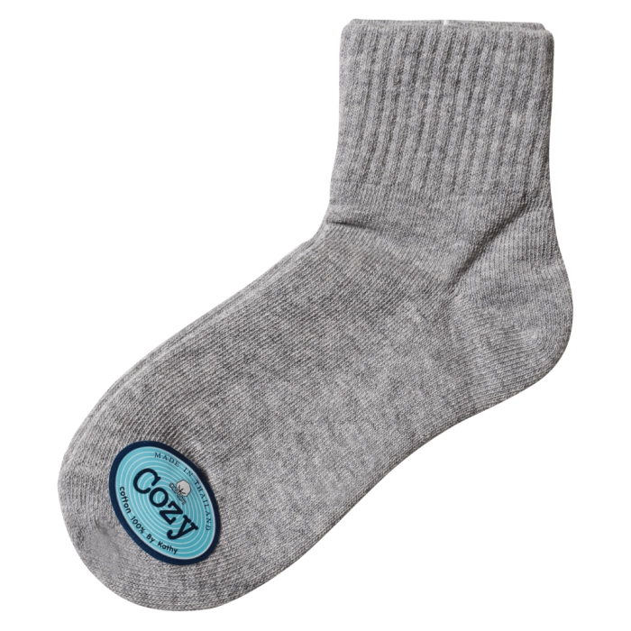 Παιδικές κάλτσες Cozy γκρι μελανζέ βαμβακερές κάλτσες για αγοράκια κοριτσάκια ετών Online
