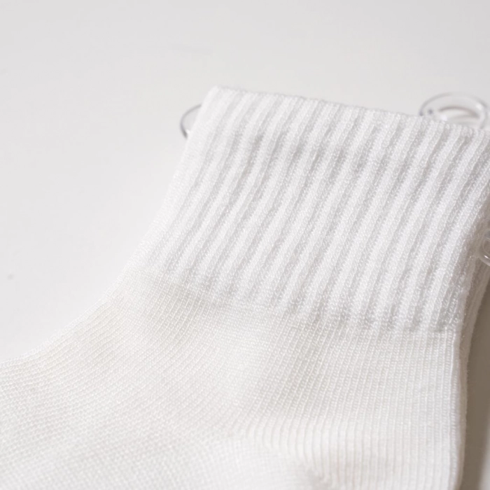 Παιδικές κάλτσες Cozy άσπρο βαμβακερές κάλτσες για αγοράκια κοριτσάκια ετών Online2