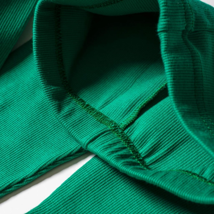 Παιδικό σετ για εκδηλώσεις πράσινο μπλούζα παντελόνι μονόχρωμα σχολείο γιορτές παραστάσεις 2