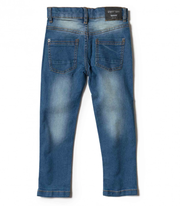 Παιδικό παντελόνι Minoti για αγόρια Regular Light μπλε επώνυμα παιδικό ρούχο αγορίστικο τζιν Jean μοντέρνο πίσω