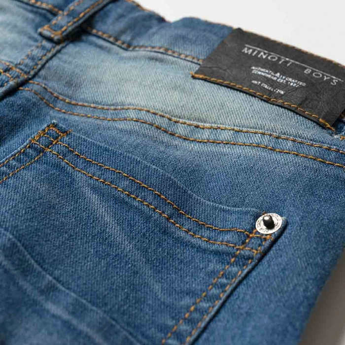 Παιδικό παντελόνι Minoti για αγόρια Regular Light μπλε επώνυμα παιδικό ρούχο αγορίστικο τζιν Jean μοντέρνο πίσω τσέπη