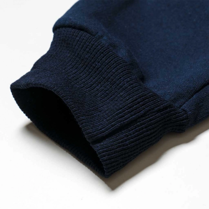 α Παιδικό παντελόνι φόρμας Sandy kids μπλε απλό οικονομικό φούτερ παιδικό ρούχο προσφορά φτηνό έκπτωση αγόρίστικο μπατζάκι 1