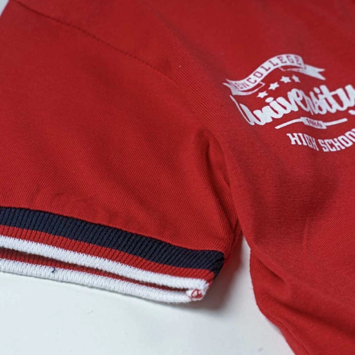 Παιδική μπλούζα New College για αγόρια New York Κόκκινο αγορίστικες πόλο κοντομάνικες μπλούζες 2