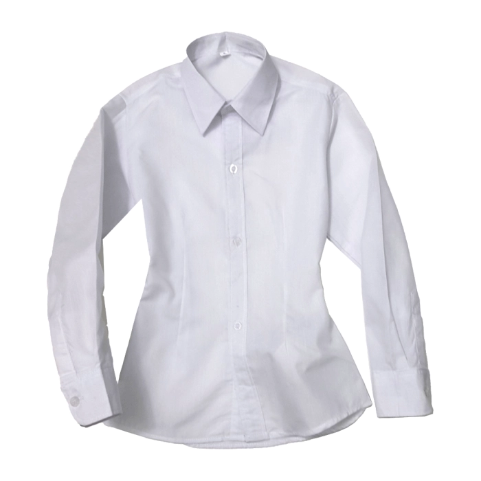 πουκάμισο παρέλασης για κορίτσια basic2 λευκό ρούχα για παρέλαση πουκάμισα άσπρα σκέτα online