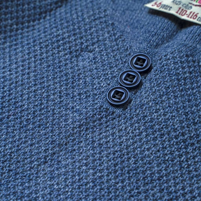 Παιδική μπλούζα για αγόρια Massif Μπλε αγορίστικες πλεκτές μπλούζες πουλόβερ ζεστές μοντέρνες 3
