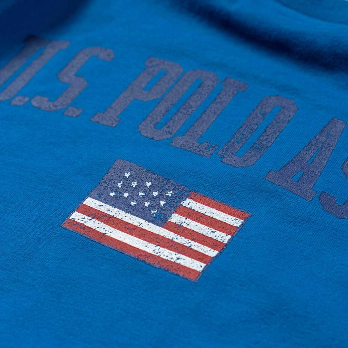 Παιδική μπλούζα US Polo για αγόρια ASSN Μπλε αγορίστικες μακρυμάνικες μοντέρνες μπλούζες επώνυμες 4