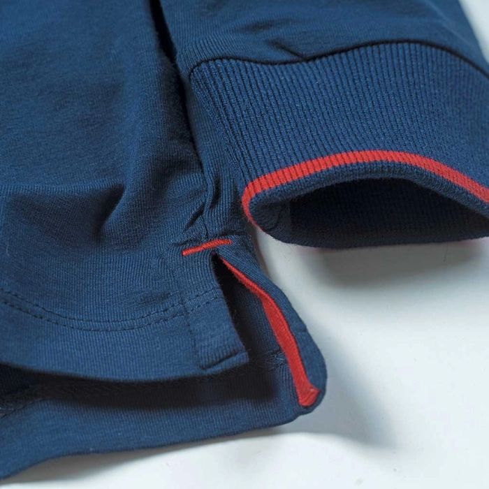 Παιδική μπλούζα US Polo για αγόρια Signal Μπλε αγορίστικες μακρυμάνικες μοντέρνες μπλούζες επώνυμες 4