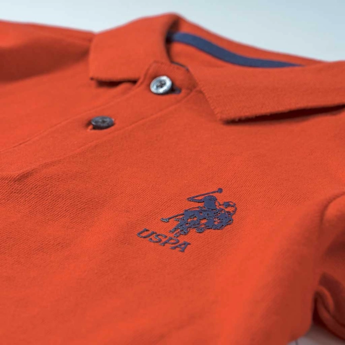 Παιδική μπλούζα US POLO για αγόρια USA Πορτοκαλί αγορίστικα επώνυμα δώρα brands casual 2
