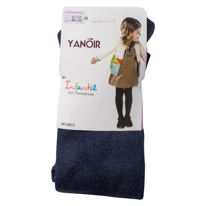Παιδικό καλσόν για κορίτσια Yanoir Glitter Μπλε κοριτσίστικα οικονομικά καθημερινά