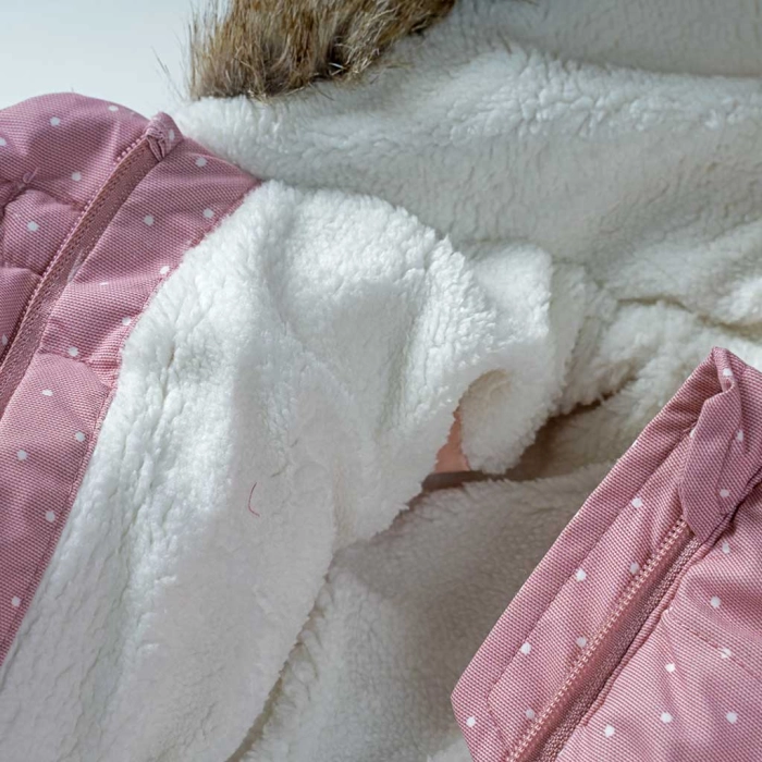 Βρεφικό φορμάκι εξόδου για κορίτσια Kitty Ροζ κοριτσίστικα ζεστά μοντέρνα χειμερινά 6