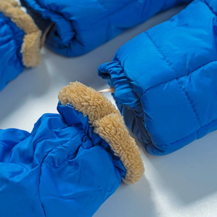 Βρεφικό φορμάκι εξόδου για αγόρια Tiger Μπλε αγορίστικα ζεστά μοντέρνα χειμερινά 5