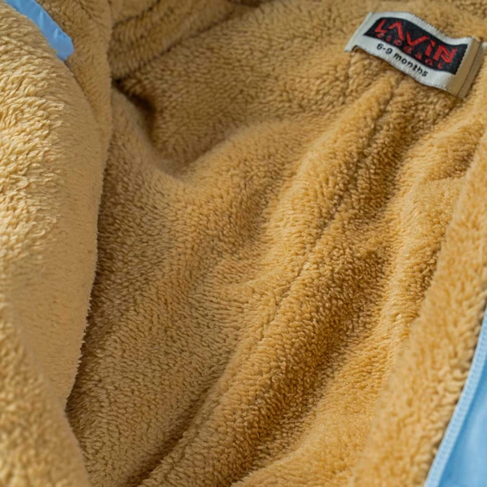 Βρεφικό φορμάκι εξόδου για αγόρια Tiger Γαλάζιο αγορίστικα ζεστά μοντέρνα χειμερινά 1