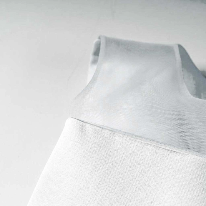 Παιδικό φόρεμα για κορίτσια Penelope λευκό κοριτσίστικα επίσημα για γάμο για βάφτιση αμπιγιέ μοντέρνα 4