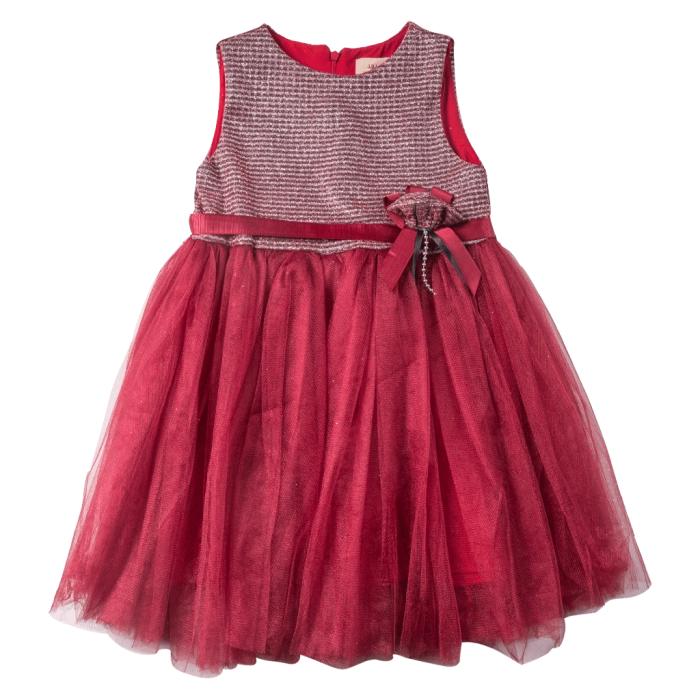 Παιδικό φόρεμα για κορίτσια Miss Rose μπορντό κοριτσίστικα αμπιγιέ για γάμο βάφτιση εντυπωσιακά μοντέρνα οικονομικά