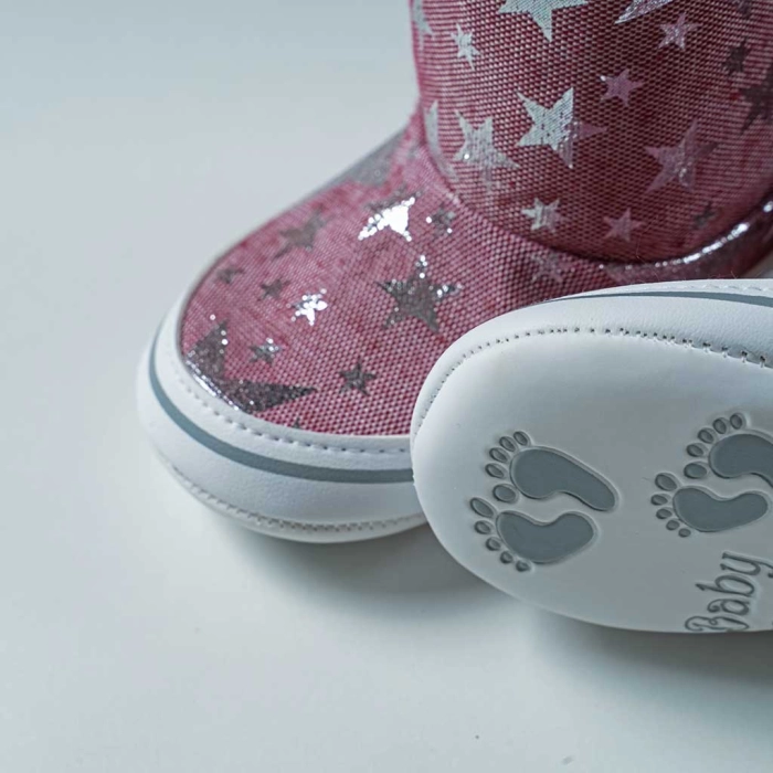 Βρεφικά παπούτσια αγκαλιάς για κορίτσια Stars ροζ κοριτσίστικα καθημερινά οικονομικά για βόλτα 2