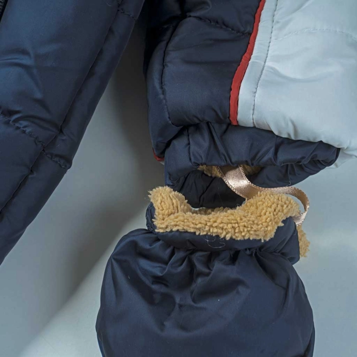 Βρεφικό φορμάκι εξόδου για αγόρια Lavin Μπλε αγορίστικα ζεστά μοντέρνα χειμερινά 3