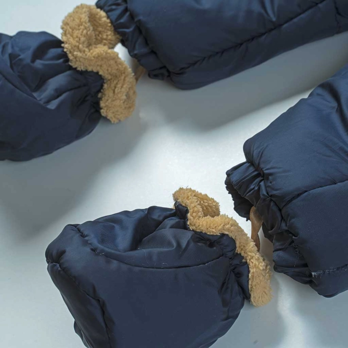 Βρεφικό φορμάκι εξόδου για αγόρια Lavin Μπλε αγορίστικα ζεστά μοντέρνα χειμερινά 4