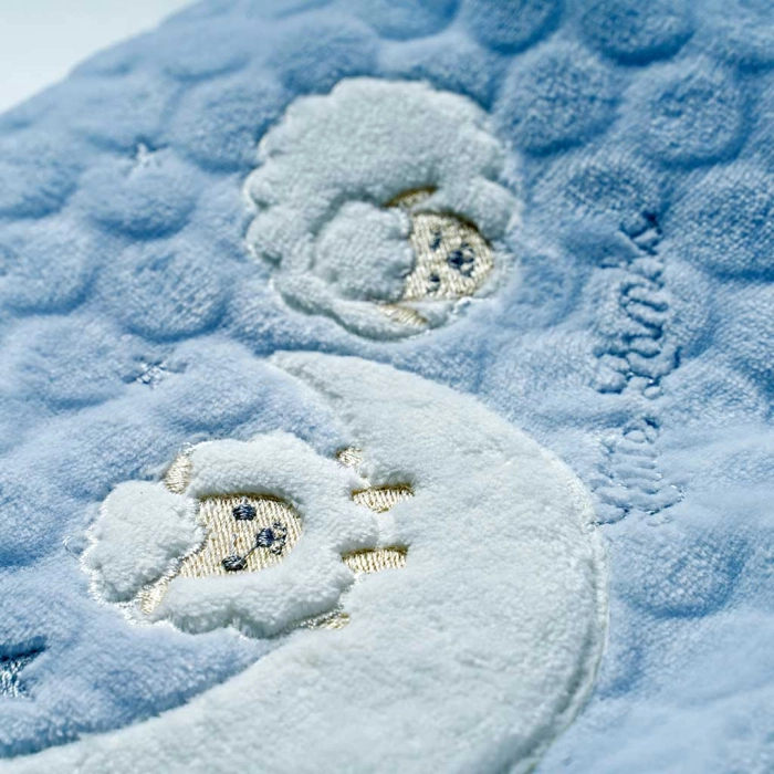 Παιδική κουβέρτα για αγόρια Sweet Dreams γαλάζιο κοριτσίστικα οικονιμικά ζεστά λευκά είδη με επένδυση 2