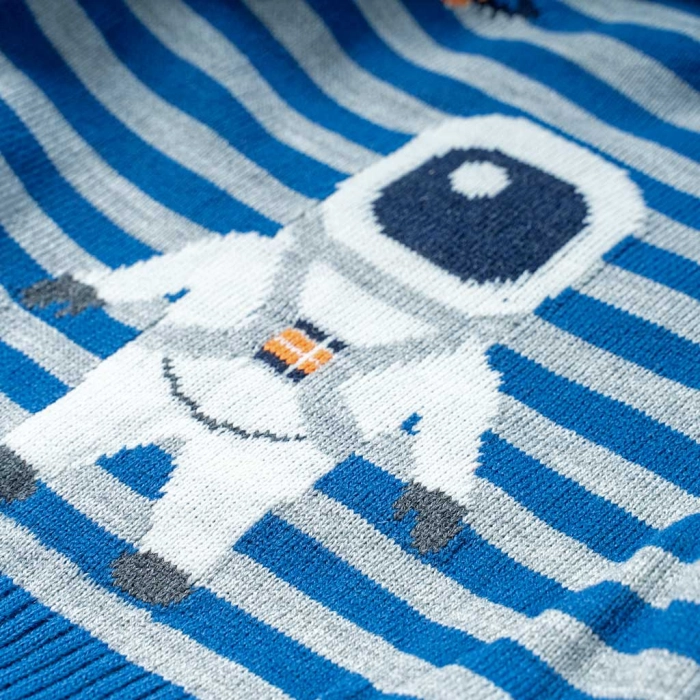 Βρεφικό σετ για αγόρια Astronaut Μπλε αγορίστικα μοντέρνα casual σετ για καλό ντύσιμο 4