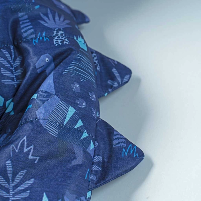 Παιδικό μπουφάν για αγόρια Dinosaur Μπλε αγορίστικα μοντέρνα ζεστά ποιοτικά μπουφάν 3