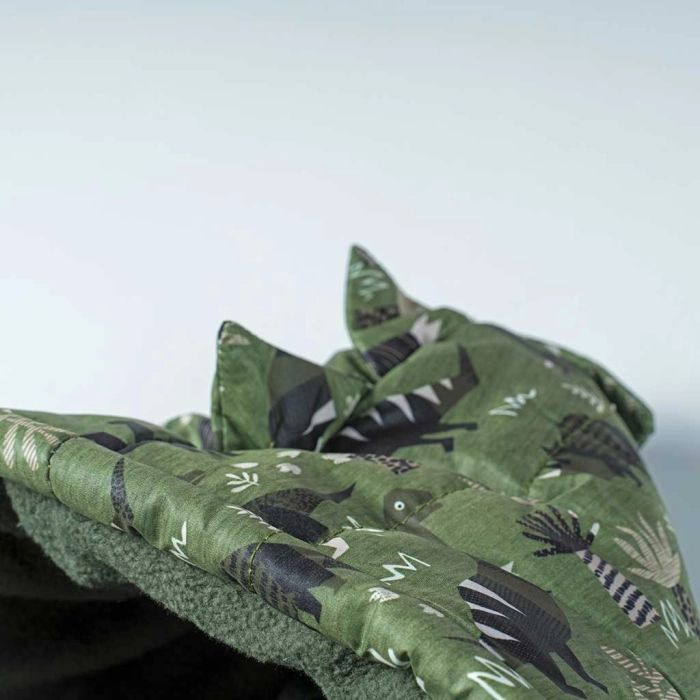 Παιδικό μπουφάν για αγόρια Dinosaur Χακί αγορίστικα μοντέρνα ζεστά ποιοτικά μπουφάν 2