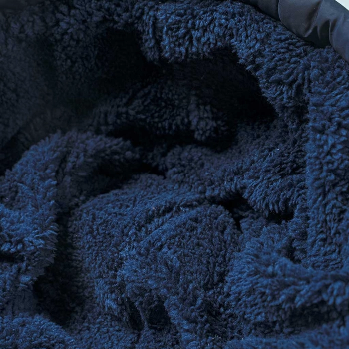 Βρεφικό μπουφάν Hashtag για αγόρια Gloves Μπλε αγορίστικα μοντέρνα ελληνικά ζεστά 3