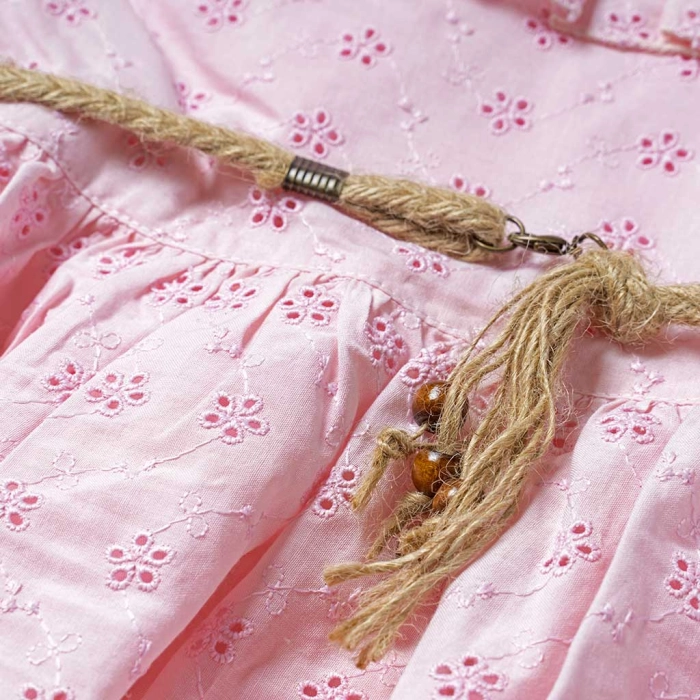 Παιδικό φόρεμα Εβίτα για κορίτσια Girly Ροζ φορεματάκια καθημερινά για κοριτσάκια online 7