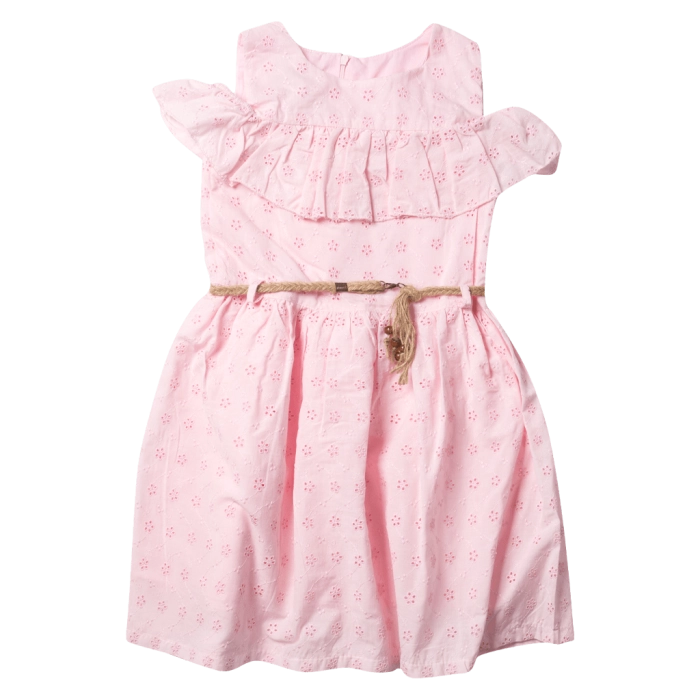 Παιδικό φόρεμα Εβίτα για κορίτσια Girly Ροζ
