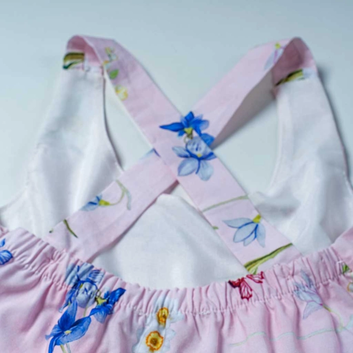 Παιδικό φόρεμα Εβίτα για κορίτσια Spring ροζ καθημερινά χαριτωμένα φορέματα online 6