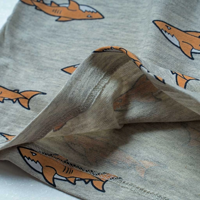 Παιδικό σετ Name it για αγόρια Shark μπεζ αγορίστικα οικονομικά καθημερινά online 4
