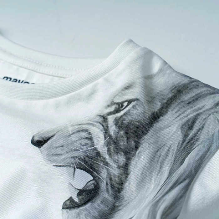 Παιδική μπλούζα Mayoral για αγόρια Zoo άσπρο (4)
