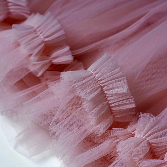 Bρεφικό φόρεμα για κορίτσια Alice ροζ αμπιγιέ γάμος βάπτιση παρανυφάκι online 6