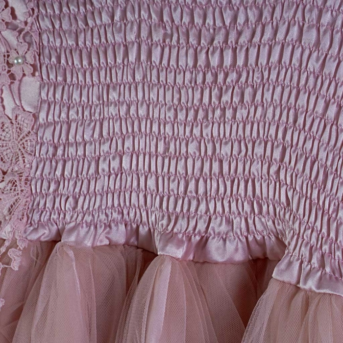 Παιδικό φόρεμα για κορίτσια Eloise ροζ κοριτσίστικα ετών τούλι γάμους βαφτίσεις καλά φορέματα πάρτυ online (2)