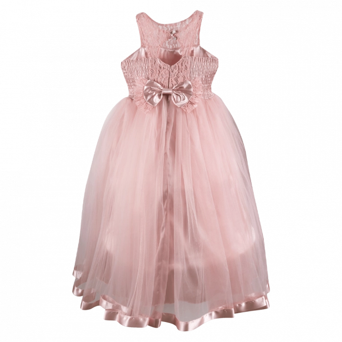Παιδικό φόρεμα για κορίτσια Grace ροζ 4-7 κοριτσίστικα γάμους βαφτίσεις ετών επίσημα φουρό online (2)
